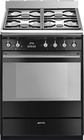 Smeg Slot In Cooker Dual Fuel SUK61MBL9 - Black