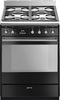 Smeg Slot In Cooker Dual Fuel SUK61MBL9 - Black