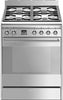 Smeg Slot In Cooker Dual Fuel SUK61MX9 - Stainless Steel