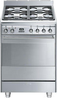 Smeg Slot In Cooker Dual Fuel SUK61PX8 - Stainless Steel