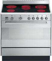 Smeg Range Cooker Ceramic SUK91CMX9 - Stainless Steel