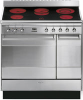 Smeg Range Cooker Ceramic SUK92CMX9 - Stainless Steel