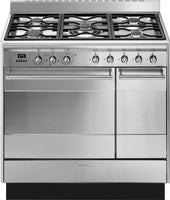 Smeg Range Cooker Dual Fuel SUK92MX9-1 - Stainless Steel