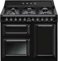 Smeg Range Cooker Dual Fuel TR103BL - Black