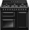 Smeg Range Cooker Dual Fuel TR103BL - Black