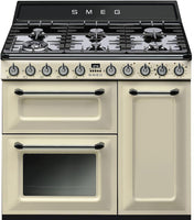 Smeg Range Cooker Dual Fuel TR93P - Cream