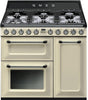 Smeg Range Cooker Dual Fuel TR93P - Cream