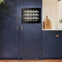 Caple Built In Wine Cooler WC6411BG - Black Glass