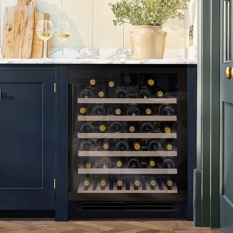 Wine Fridge Built In Wine Rack Caple WI6143BG Wine Cooler Black
