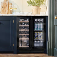 Caple Built In Wine Cooler WI6235BG - Black Glass